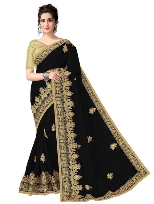 self design embroidered saree with blouse - 19973722 - Very Small Image - 1