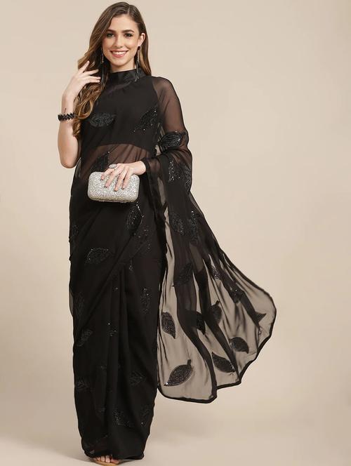 self design embroidered saree - 19973793 - Very Small Image - 1