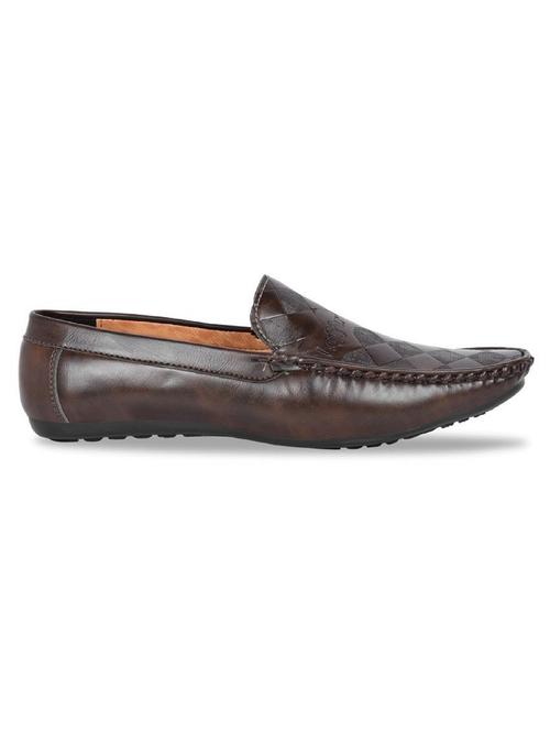 brown synthetic slip on loafers - 19974404 - Very Small Image - 1