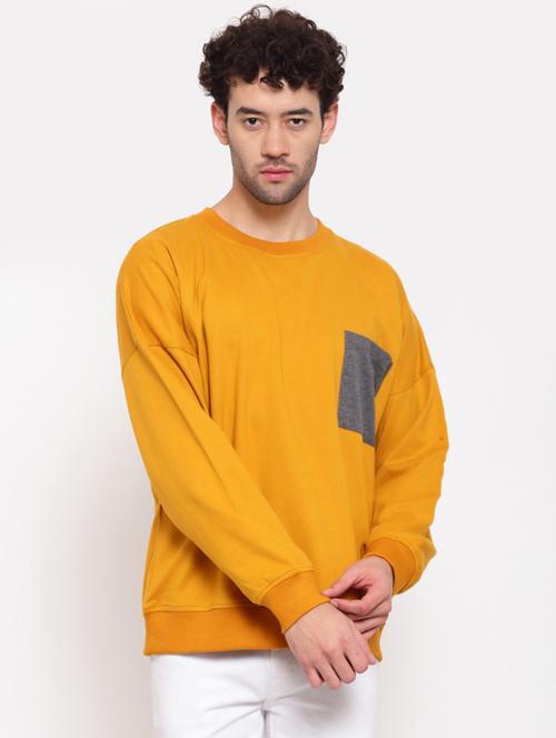 yellow cotton blend sweatshirt - 19975913 - Very Small Image - 1