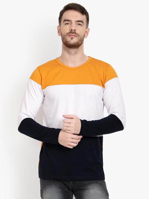 color block cotton regular t-shirt - 19976091 - Very Small Image - 1