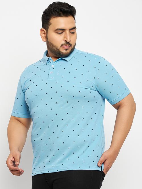 men's printed cotton polo t-shirt - 19977014 - Very Small Image - 1