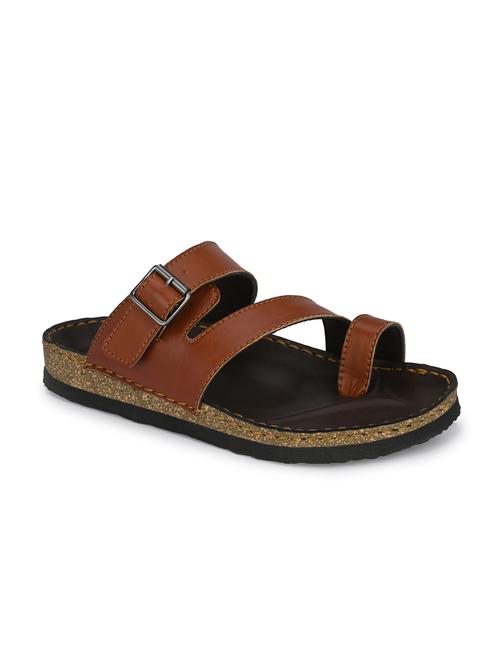 tan synthetic & mesh slip on slippers - 19977188 - Very Small Image - 1