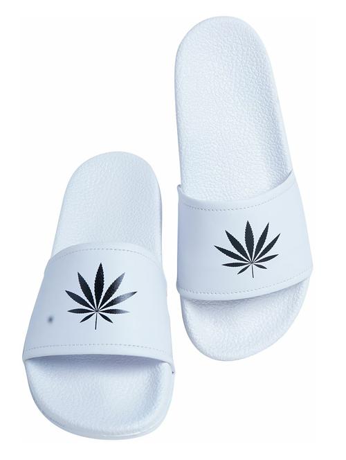 white resin slip on flip flops - 19977841 - Very Small Image - 1