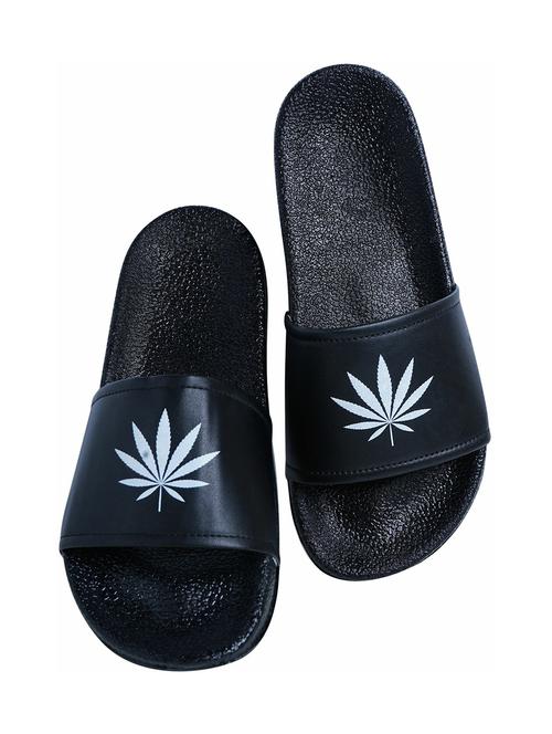 black resin slip on flip flops - 19977844 - Very Small Image - 1