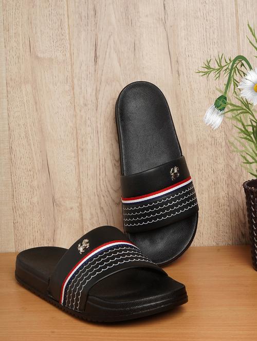 black resin slip on flip flops - 19977851 - Very Small Image - 1
