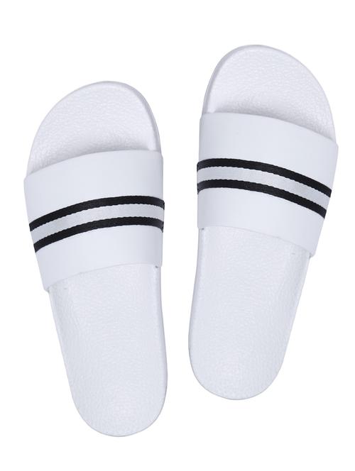 white resin slip on flip flops - 19977924 - Very Small Image - 1