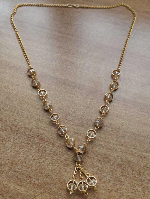 gold plated metal chain necklace - 19978226 - Very Small Image - 1