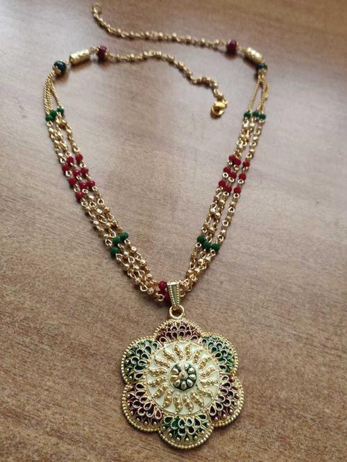 gold brass chain necklace - 19978234 - Very Small Image - 1