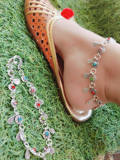 hetprit brass silver anklet - 19978603 - Very Small Image - 1