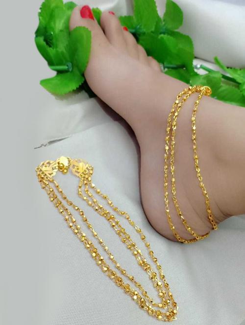 hetprit brass gold anklet - 19978675 - Very Small Image - 1