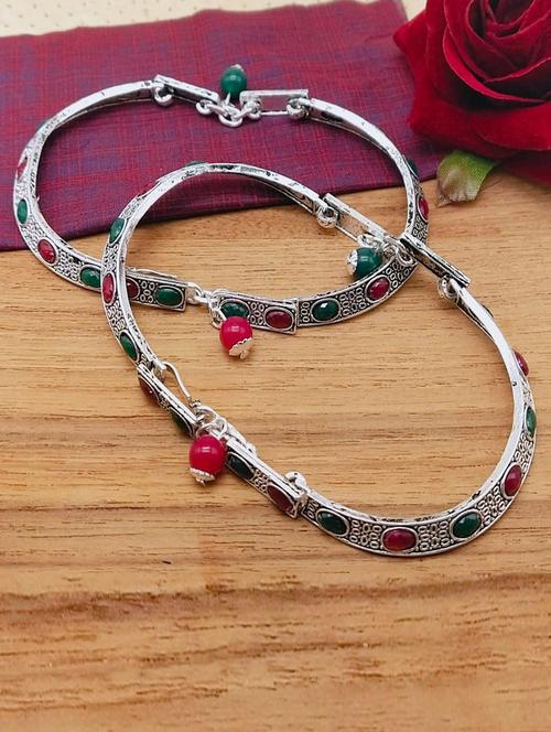 hetprit brass silver anklet - 19978691 - Very Small Image - 1