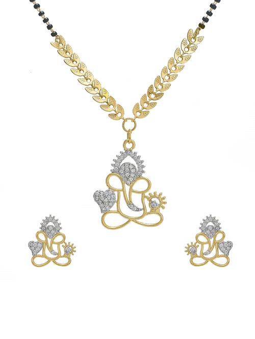 gold brass mangalsutra set - 19978796 - Very Small Image - 1