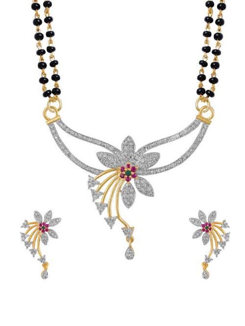 hetprit mangalsutra & earring set - 19978801 - Very Small Image - 1