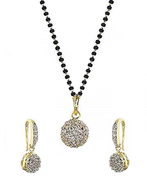 hetprit mangalsutra & earring set - 19978802 - Very Small Image - 1