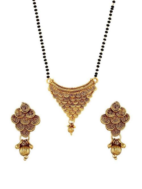 hetprit mangalsutra & earring set - 19978806 - Very Small Image - 1