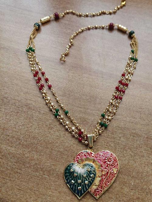 gold brass chain necklace - 19978873 - Very Small Image - 1
