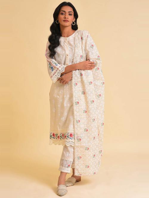 floral print kurta pant set - 19979061 - Very Small Image - 1