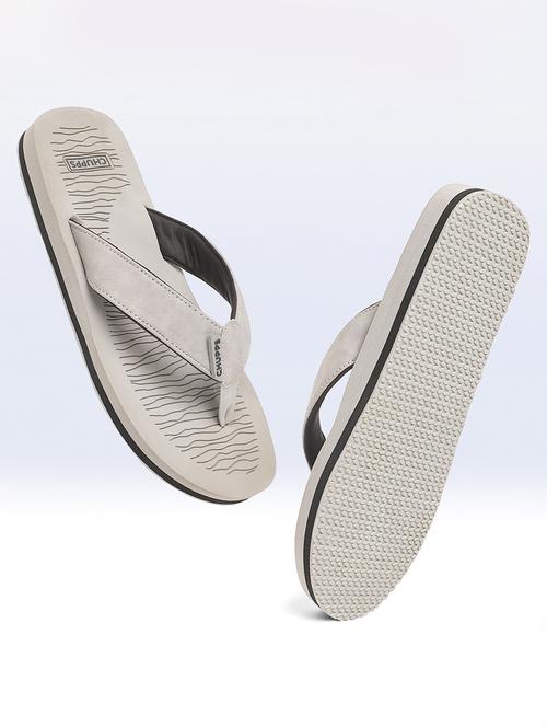grey rubber slip on flip flops - 19979750 - Very Small Image - 1