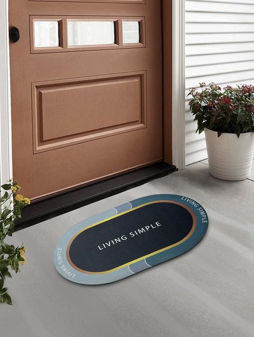 fabinaliv multicolor geometric rubber door mat (60x40 cm) - 19979769 - Very Small Image - 1