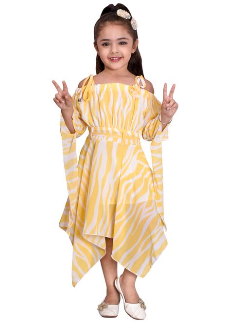 cami neck printed georgette frock - 19980194 - Very Small Image - 1