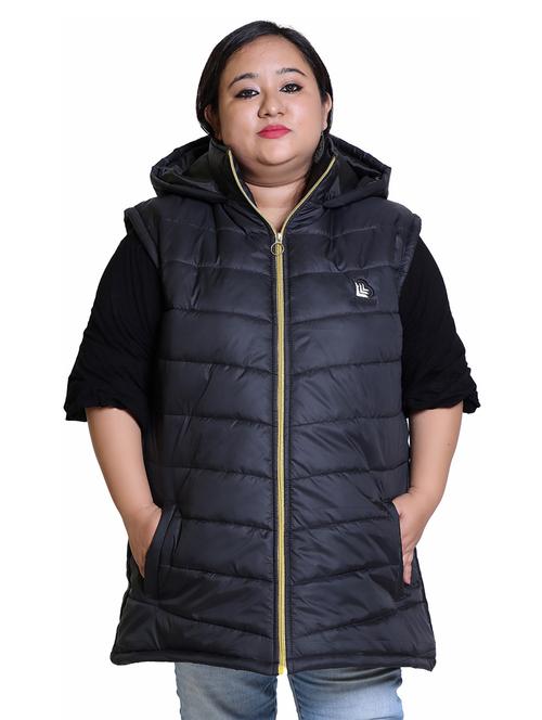 navy polyester quilted & padded jacket - 19981029 - Very Small Image - 1
