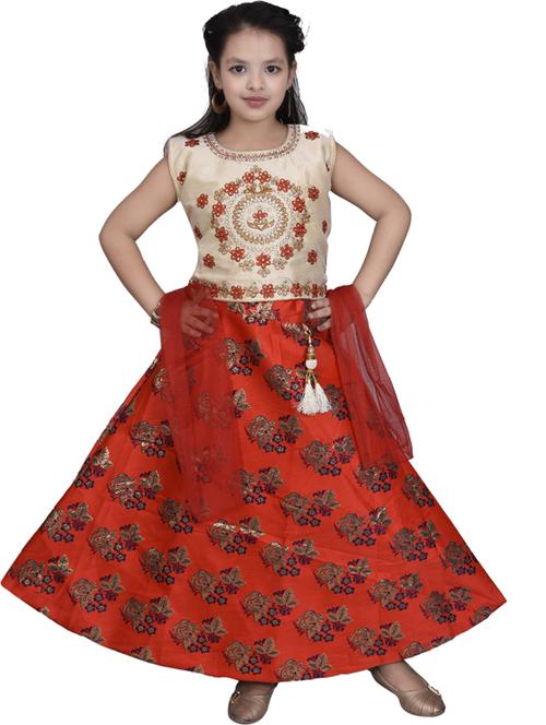 red self designed sleeveless lehenga choli - 19981815 - Very Small Image - 1