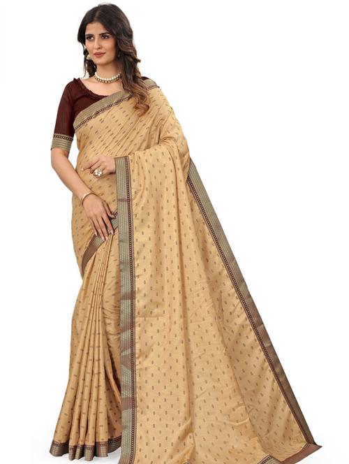 self design saree with blouse - 19982559 - Very Small Image - 1