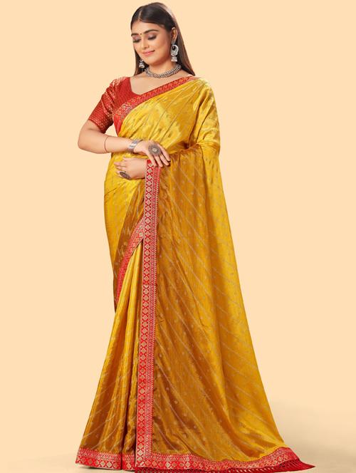 self design saree with blouse - 19982623 - Very Small Image - 1