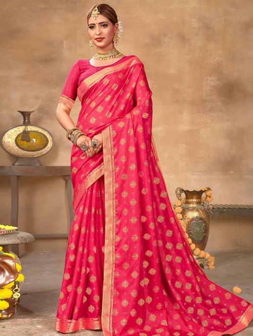 self design banarasi saree with blouse - 19982639 - Very Small Image - 1