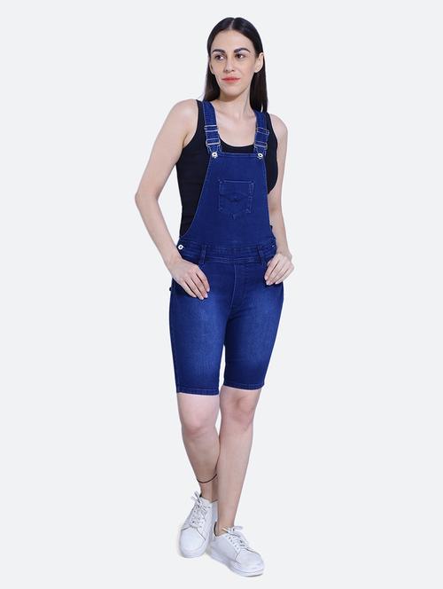 dark blue denim shorts dungaree - 19982754 - Very Small Image - 1