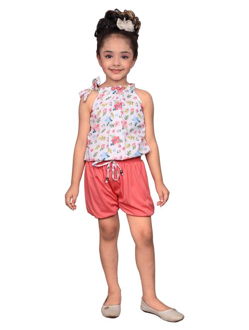 floral print cotton blend shorts sets - 19982846 - Very Small Image - 1