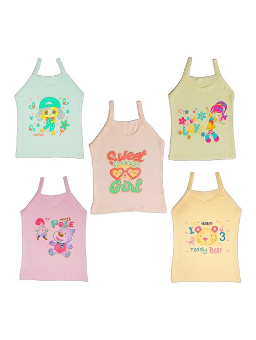girls pack of 5 cotton spaghetti - 19982893 - Very Small Image - 1
