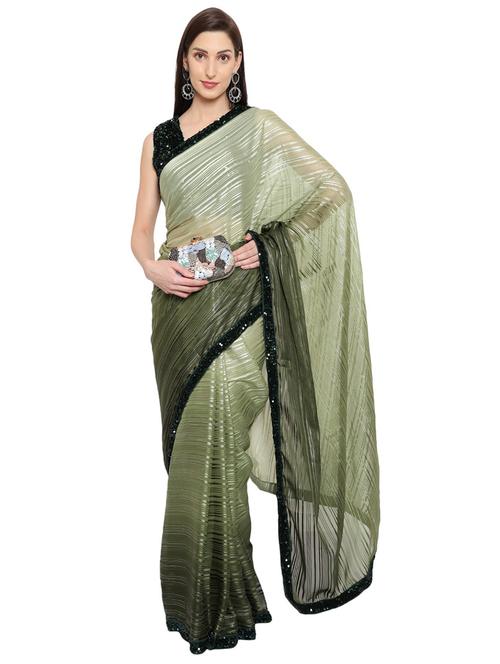 ombre printed saree with blouse - 19984322 - Very Small Image - 1