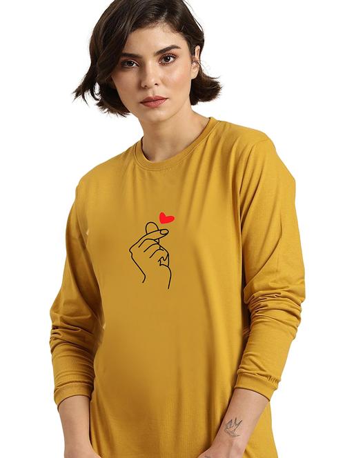 yellow cotton regular tshirt - 19985614 - Very Small Image - 1