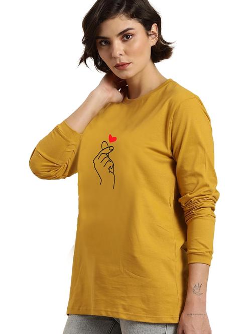 yellow cotton regular tshirt - 19985667 - Very Small Image - 1