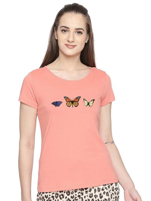 orange viscose regular tshirt - 19985671 - Very Small Image - 1
