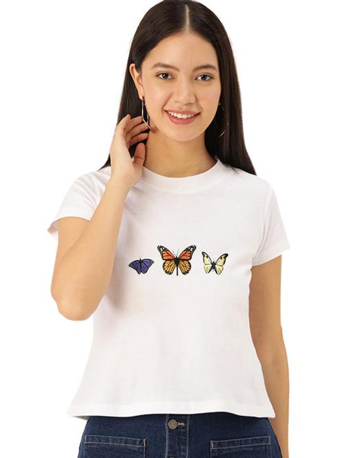 white viscose regular tshirt - 19985681 - Very Small Image - 1