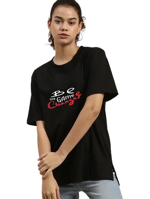 black cotton regular tshirt - 19985898 - Very Small Image - 1