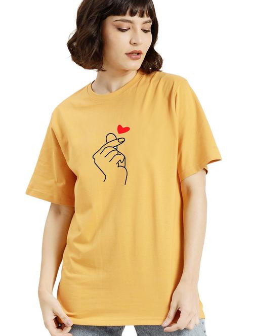yellow cotton regular tshirt - 19985967 - Very Small Image - 1
