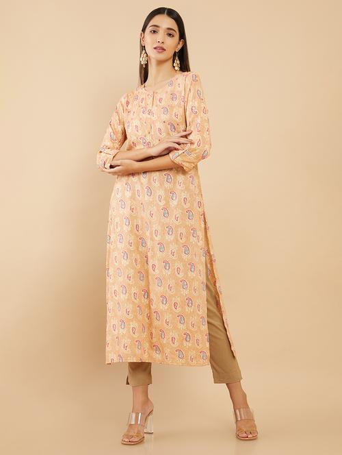 women's straight kurta - 19987279 - Very Small Image - 1