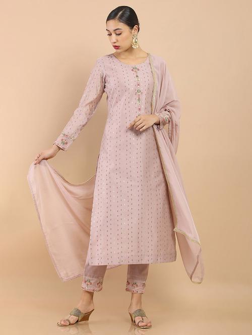 lavender printed suit set - 19987477 - Very Small Image - 1