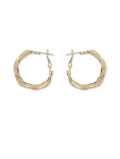 blue brass hoop earring - 19987686 - Very Small Image - 1