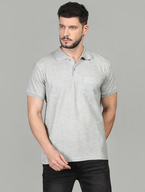 men polo neck solid t-shirt - 19989329 - Very Small Image - 1