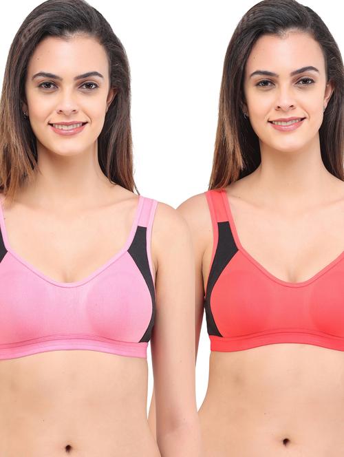 multi colored cotton blend regular bra - 19989465 - Very Small Image - 1