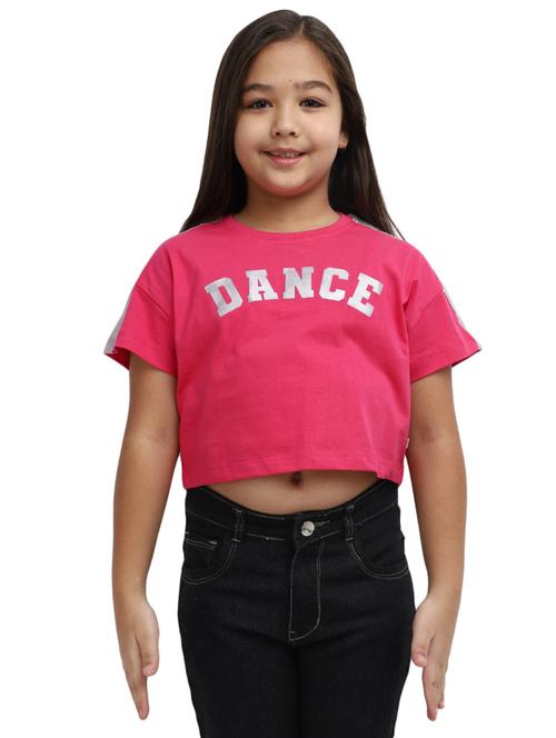 girls printed cotton regular tee - 19989749 - Very Small Image - 1