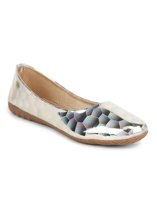 gold synthetic slip on ballerina - 19990753 - Very Small Image - 1