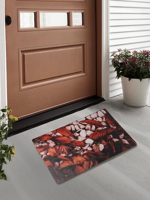 fabinaliv multicolor abstract rubber door mat (60x40 cm) - 19991724 - Very Small Image - 1