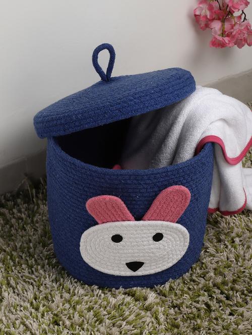 fabinaliv kids blue cartoon design multipurpose foldable organiser with lid - 19992045 - Very Small Image - 1