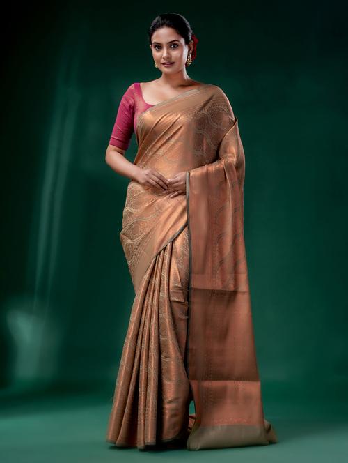 women's self design multi colored saree with blouse - 19993208 - Very Small Image - 1